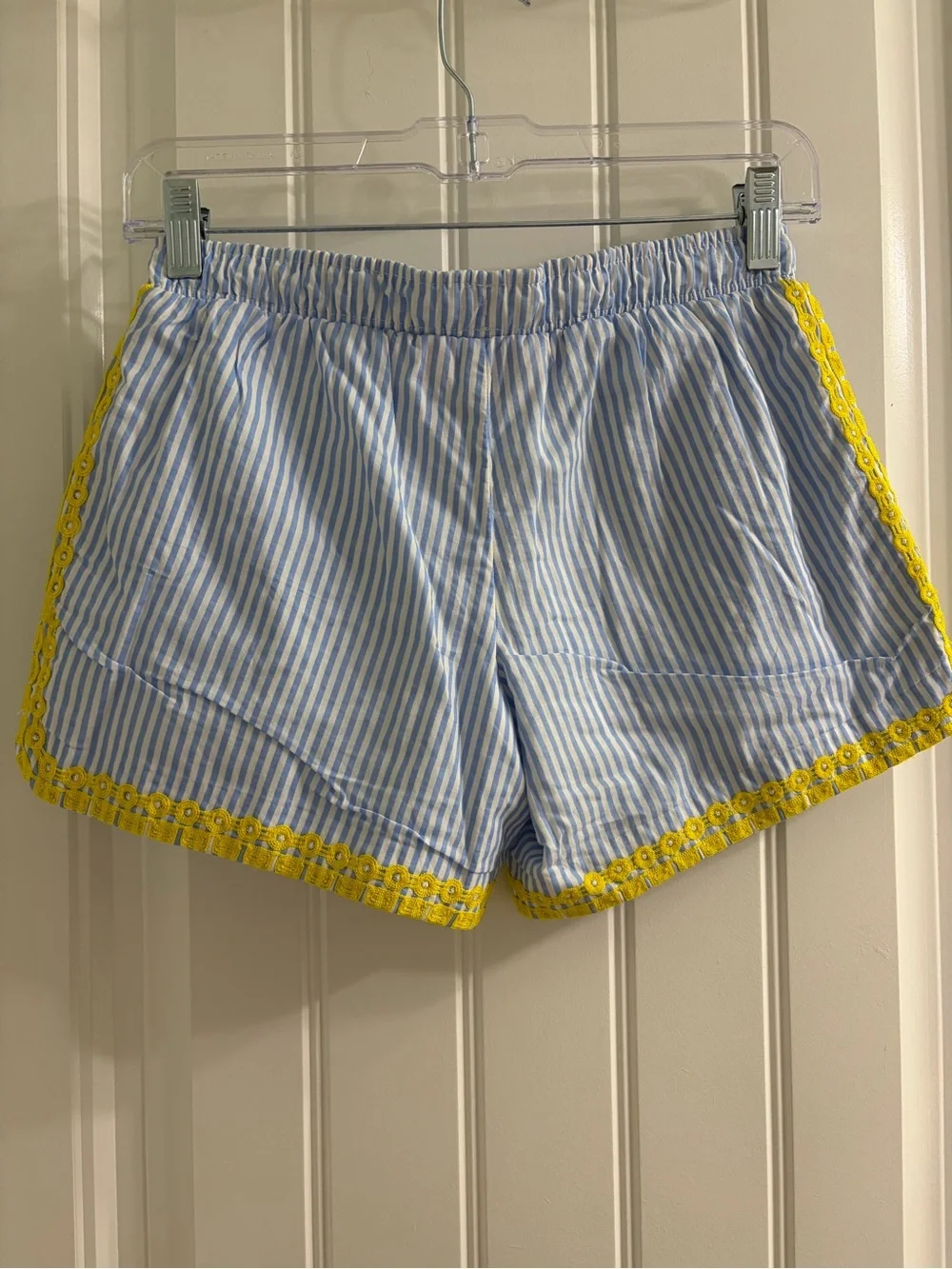Lilly Pulitzer Katia Seersucker Shorts Blue Peri Swizzle Stripe Sz XXS